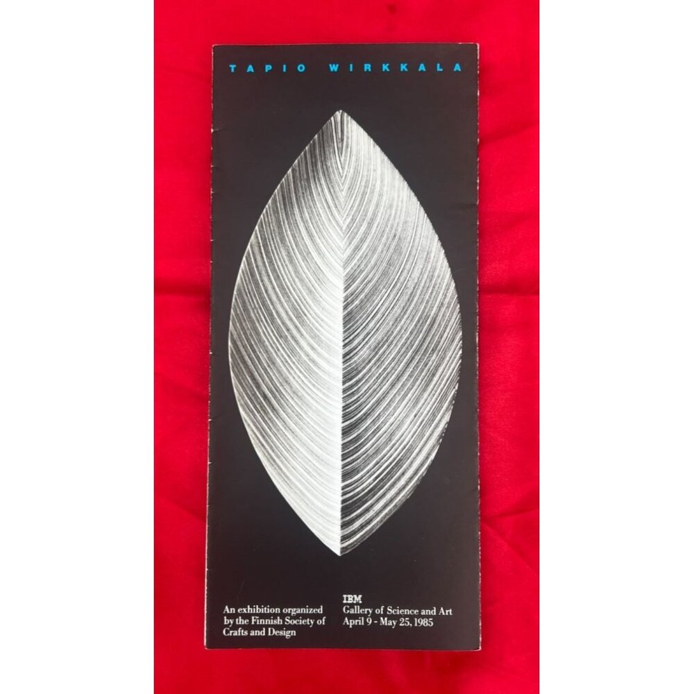 Tapio Wirkkala Exhibition Brochure IBM Gallery NY 1985 Finnish Modernist Design